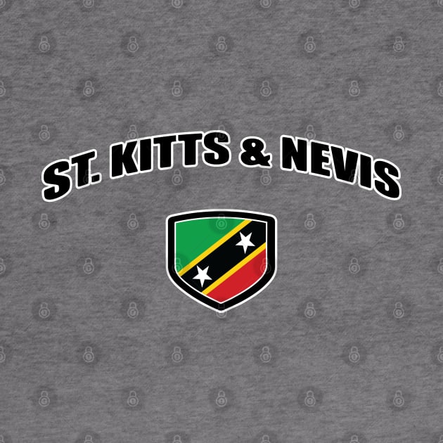 St Kitts and Nevis National Flag Shield by IslandConcepts